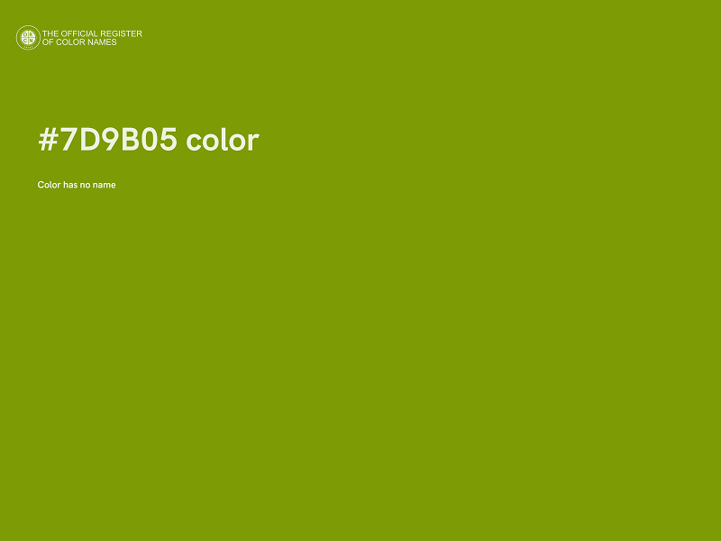 #7D9B05 color image