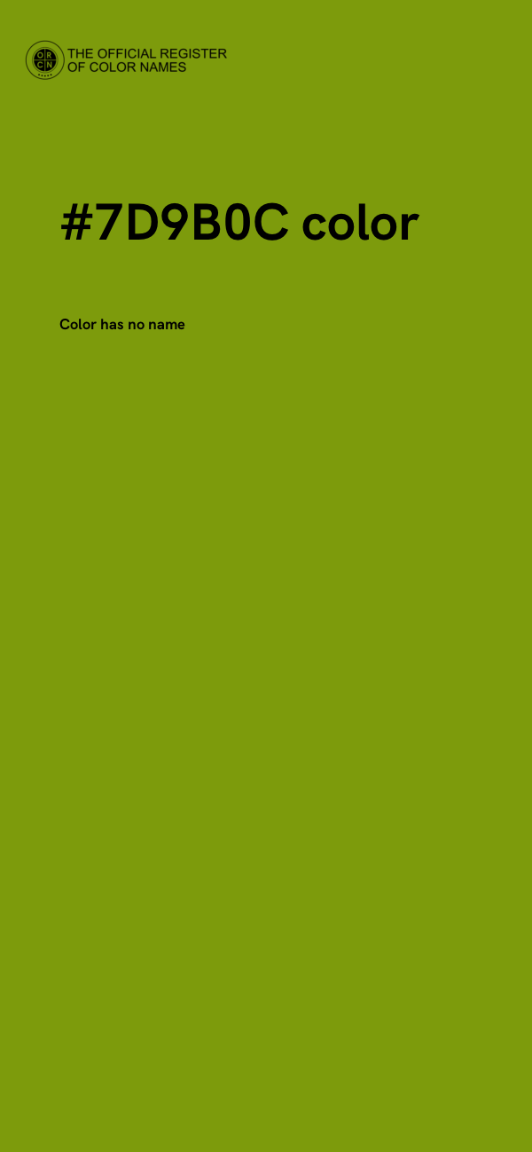 #7D9B0C color image