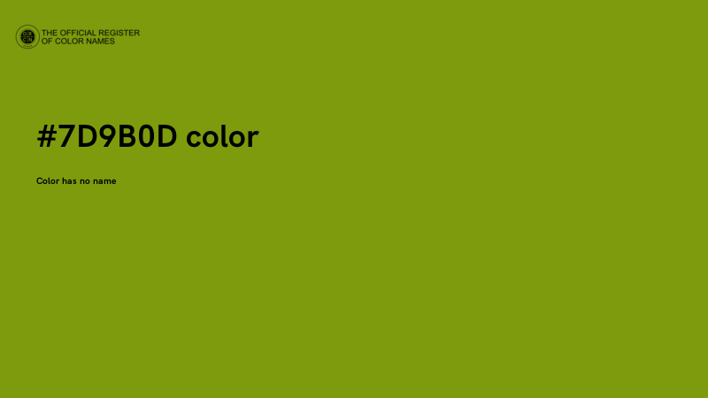 #7D9B0D color image
