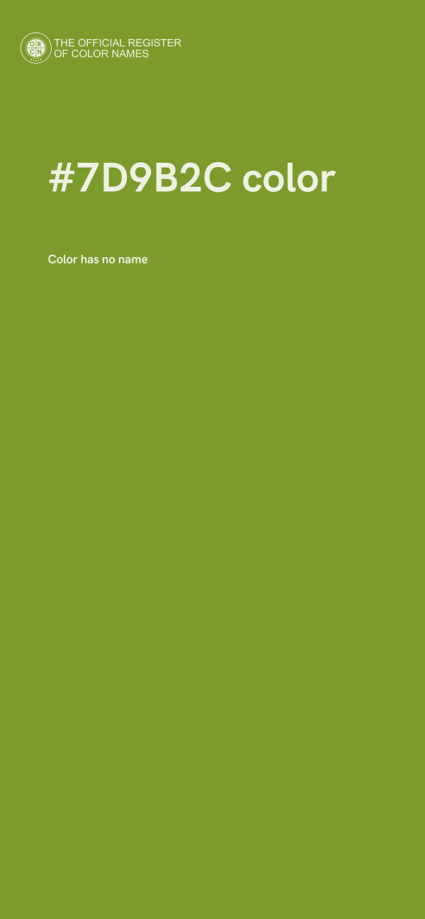#7D9B2C color image