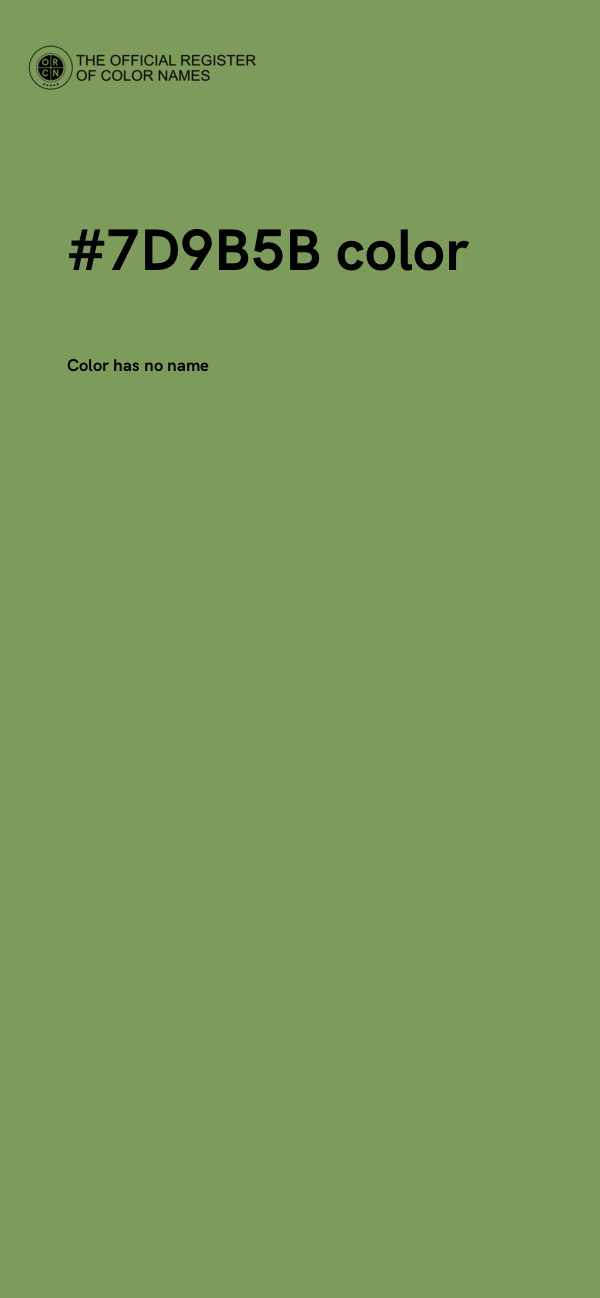 #7D9B5B color image