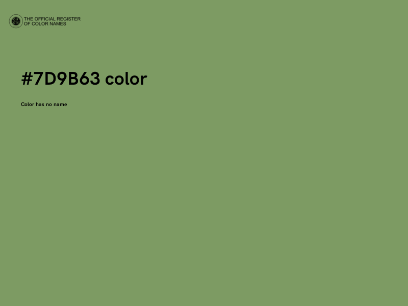 #7D9B63 color image