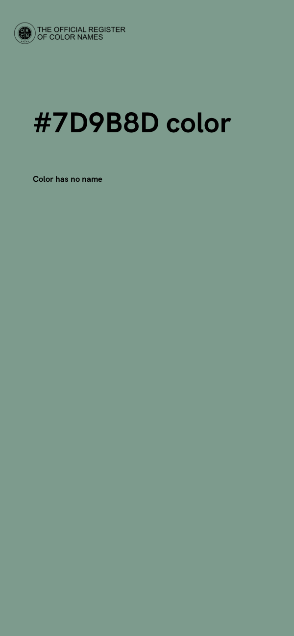 #7D9B8D color image