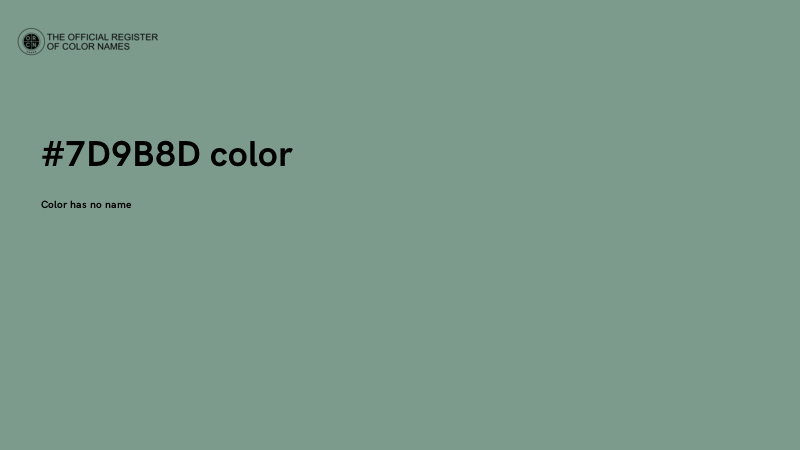 #7D9B8D color image