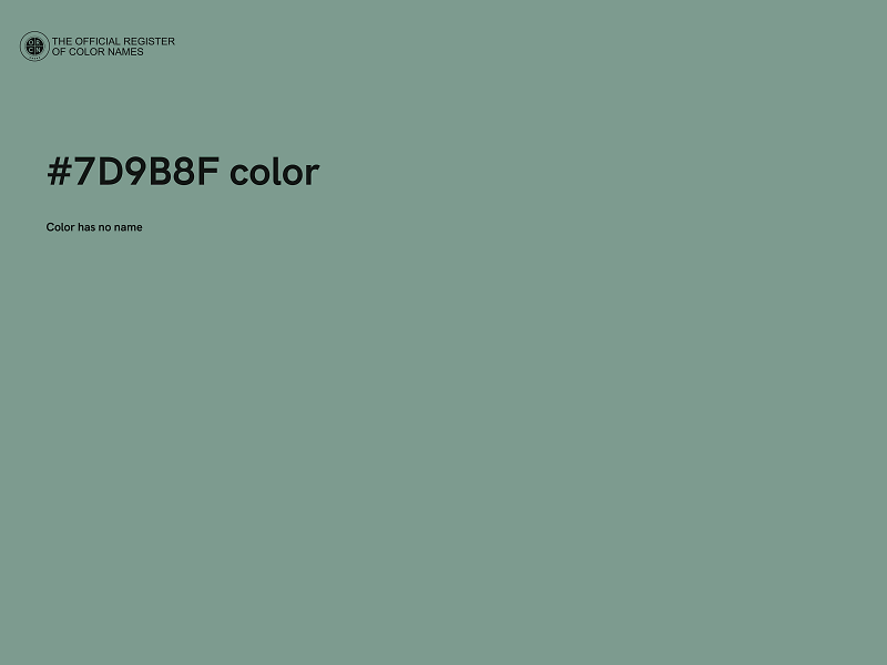 #7D9B8F color image