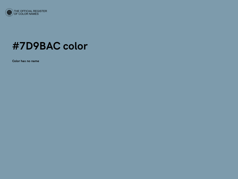 #7D9BAC color image