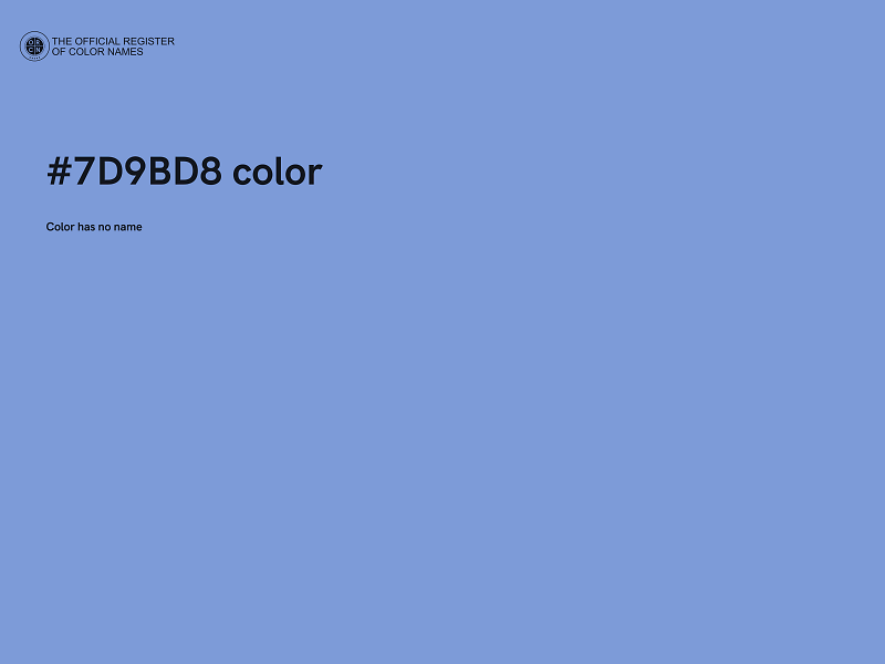 #7D9BD8 color image
