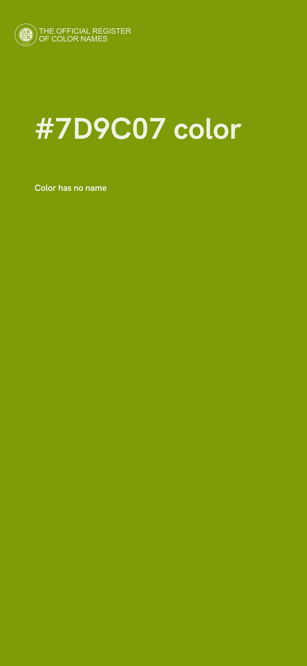 #7D9C07 color image
