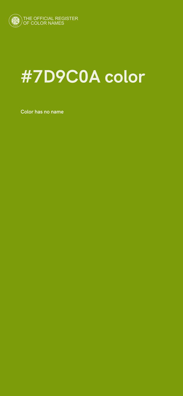 #7D9C0A color image