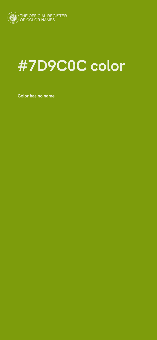 #7D9C0C color image