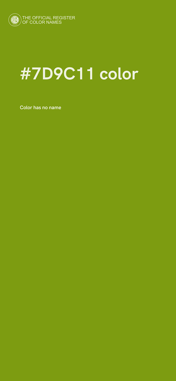 #7D9C11 color image