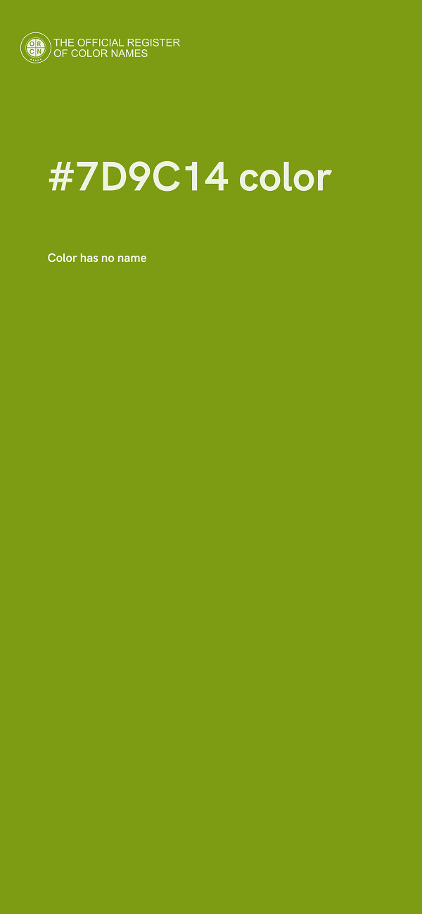 #7D9C14 color image