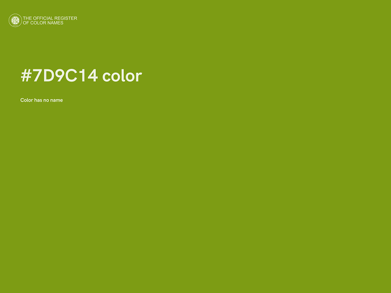 #7D9C14 color image