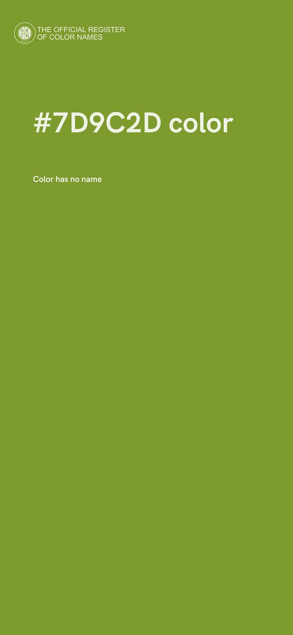 #7D9C2D color image
