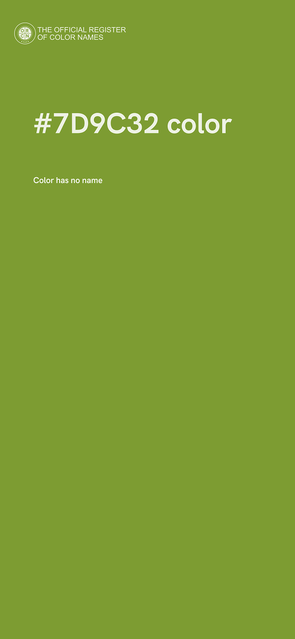 #7D9C32 color image