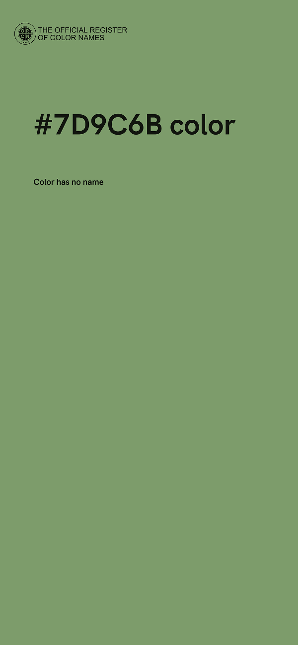 #7D9C6B color image