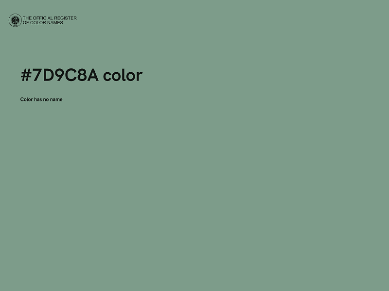 #7D9C8A color image