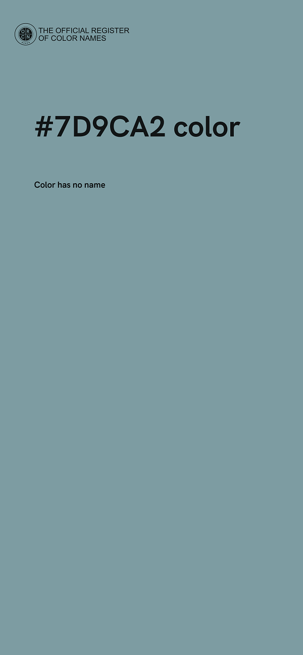 #7D9CA2 color image