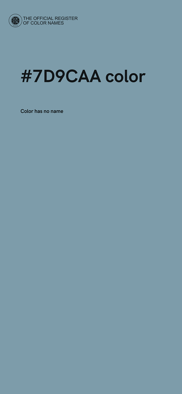 #7D9CAA color image