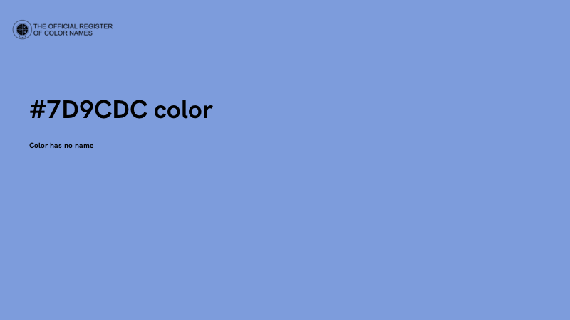 #7D9CDC color image