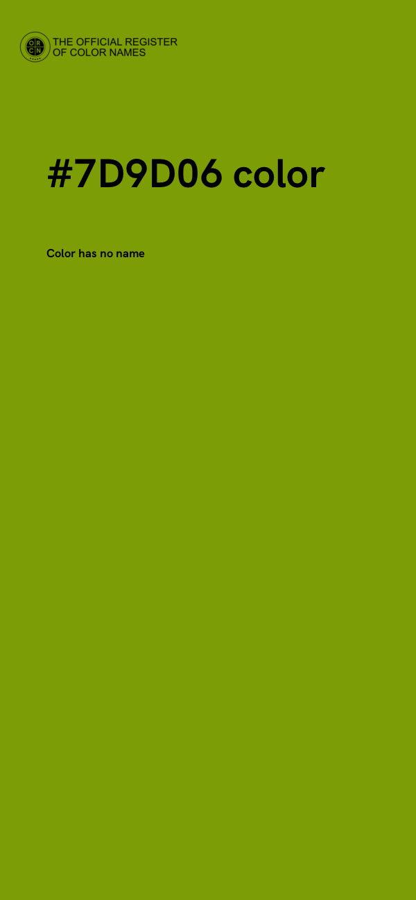 #7D9D06 color image