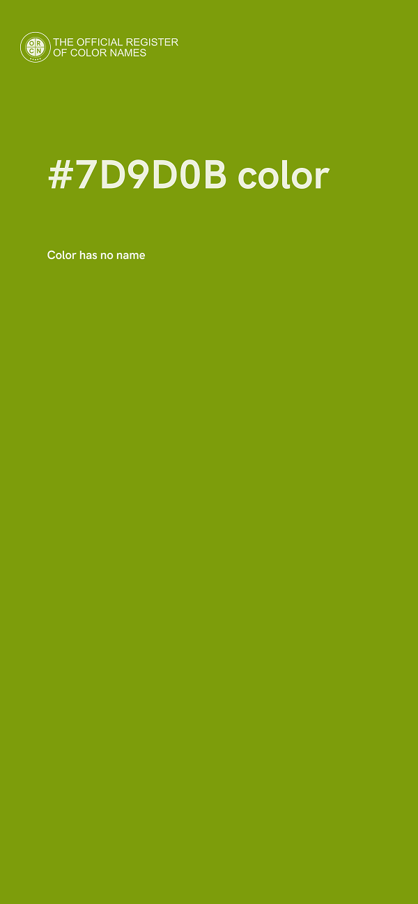 #7D9D0B color image