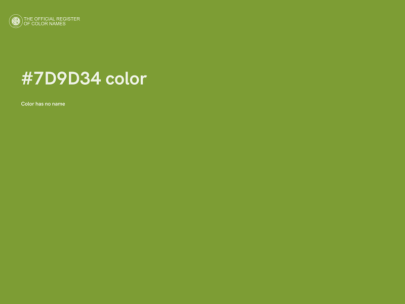 #7D9D34 color image