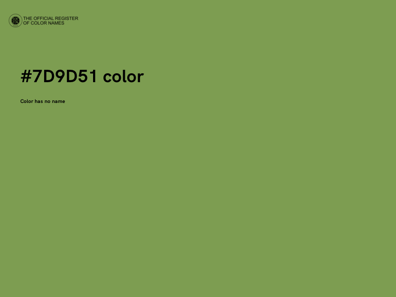 #7D9D51 color image