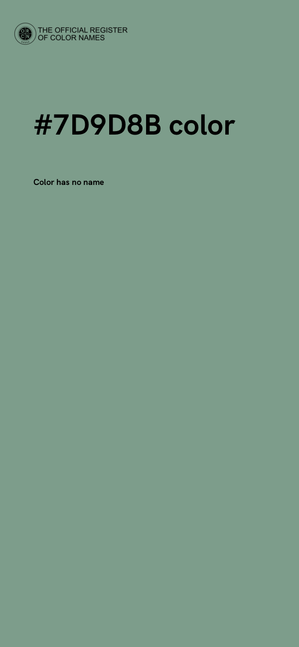 #7D9D8B color image