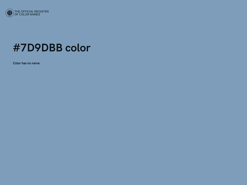 #7D9DBB color image