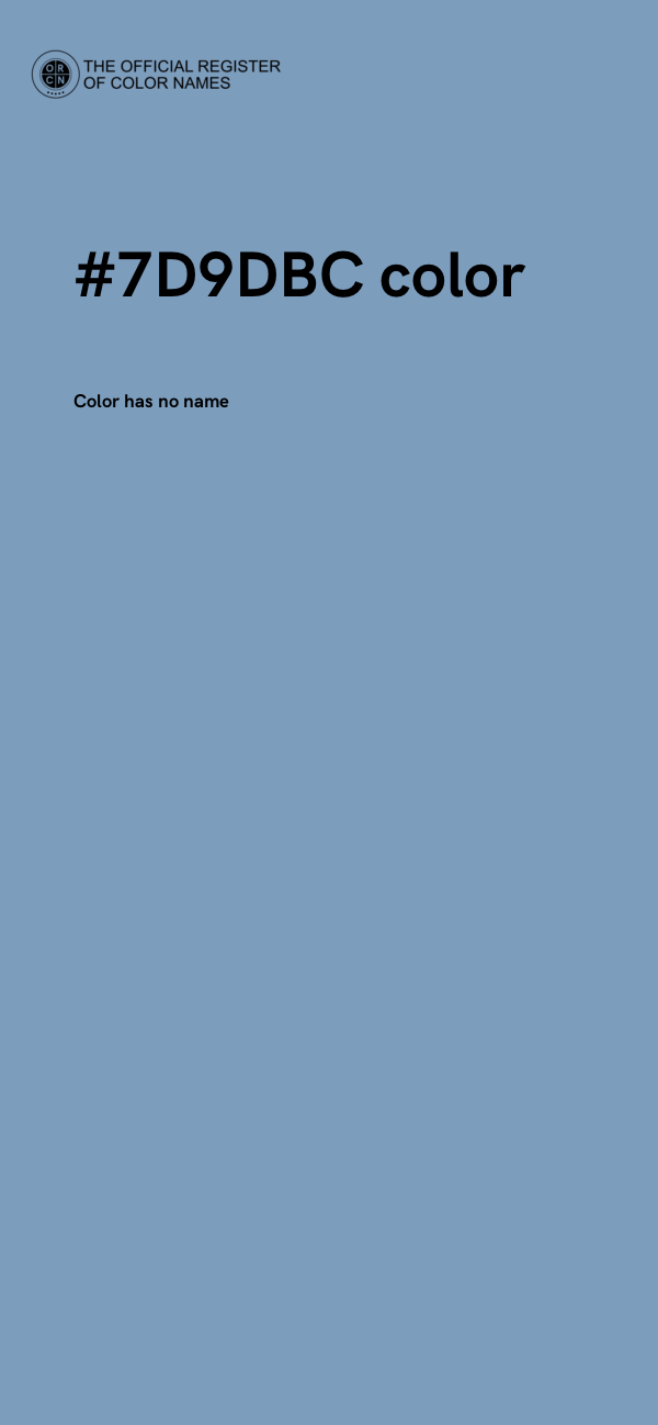 #7D9DBC color image