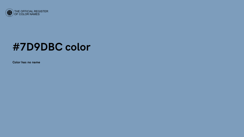 #7D9DBC color image