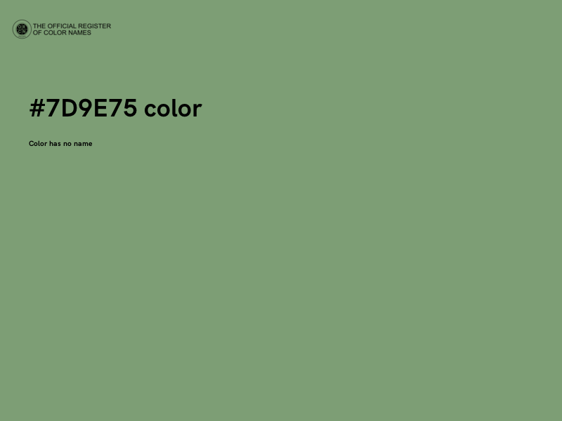 #7D9E75 color image