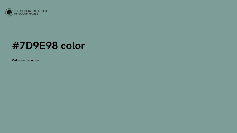 #7D9E98 color image