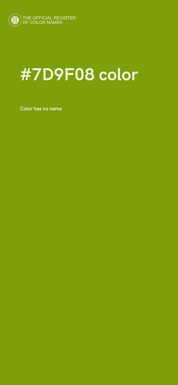 #7D9F08 color image