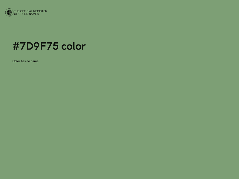 #7D9F75 color image