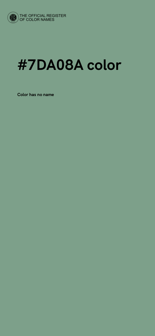#7DA08A color image
