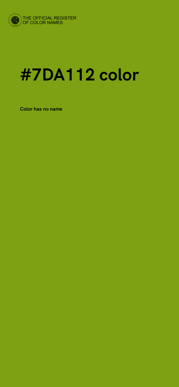 #7DA112 color image