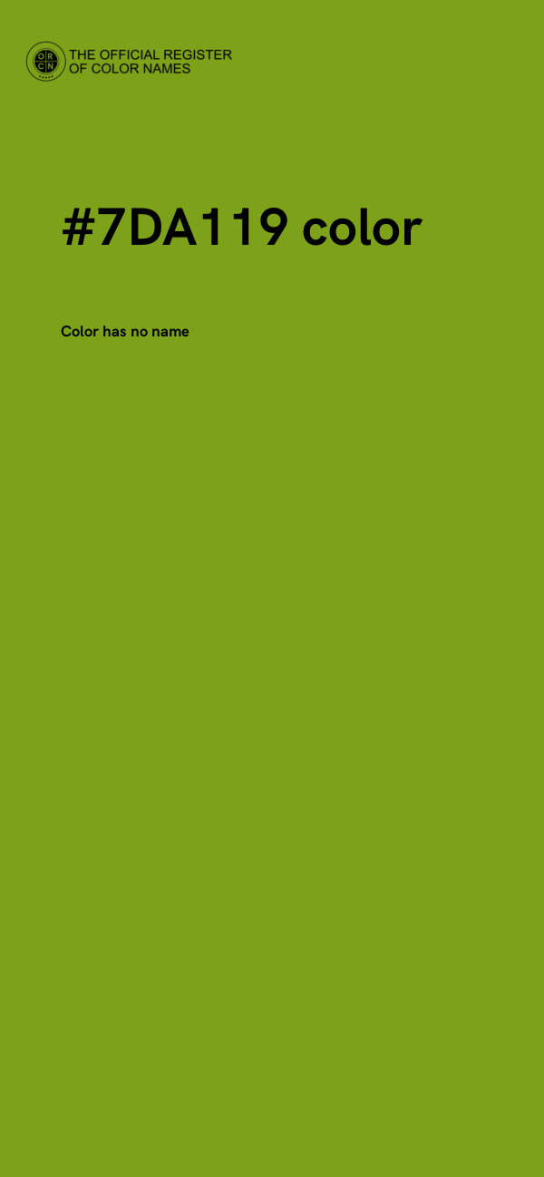 #7DA119 color image
