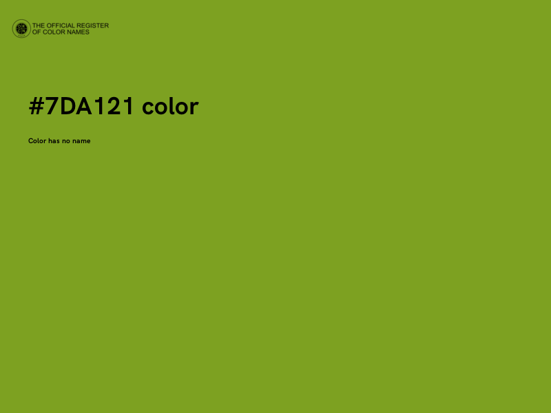 #7DA121 color image