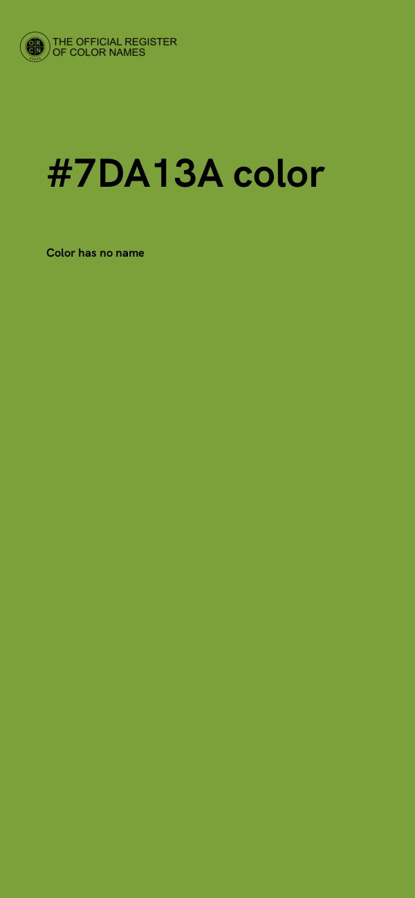 #7DA13A color image