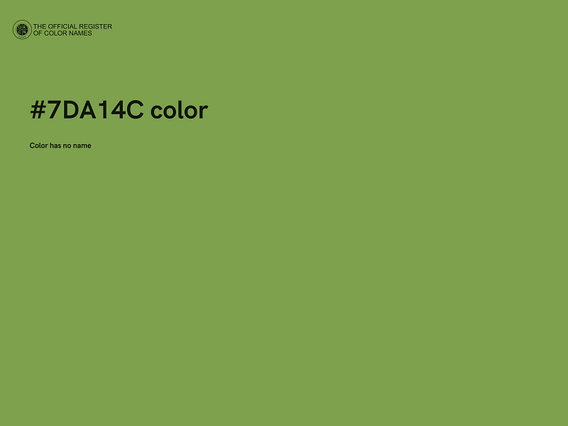 #7DA14C color image