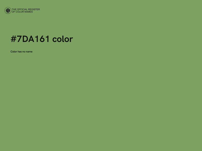 #7DA161 color image