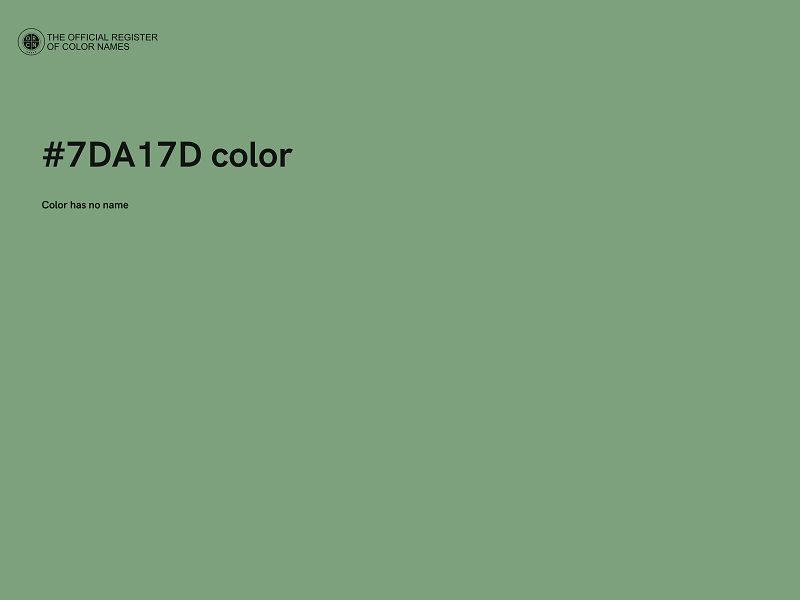 #7DA17D color image