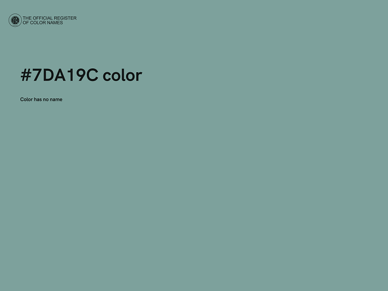 #7DA19C color image