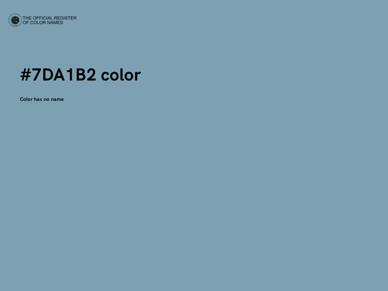 #7DA1B2 color image