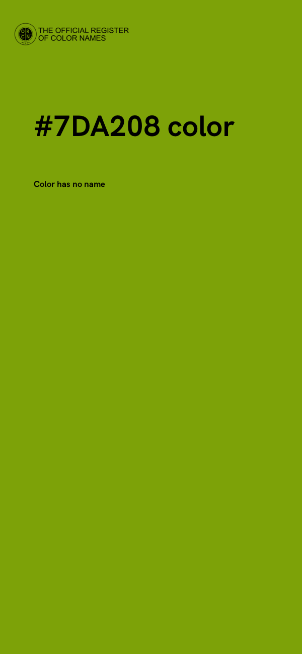 #7DA208 color image