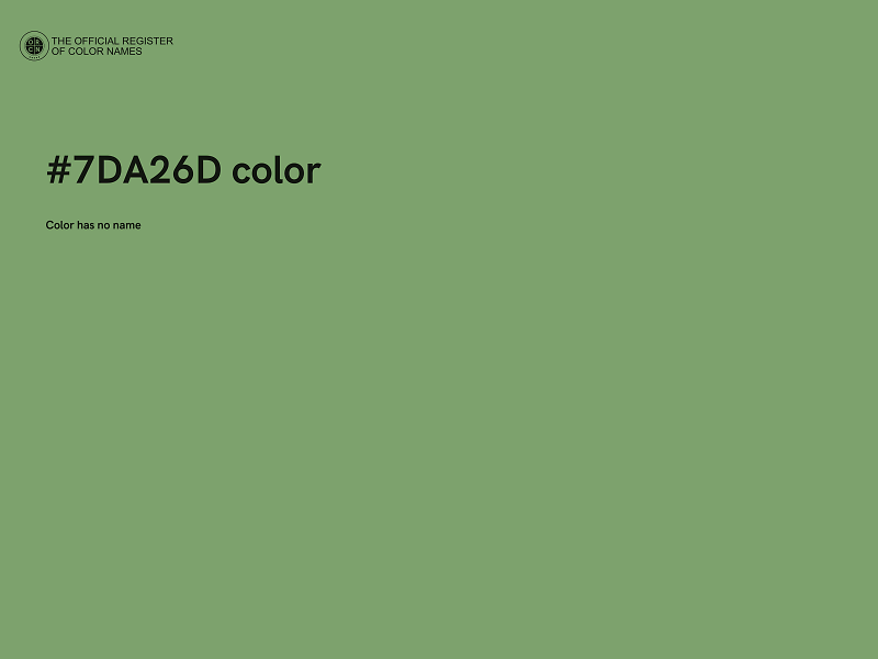 #7DA26D color image