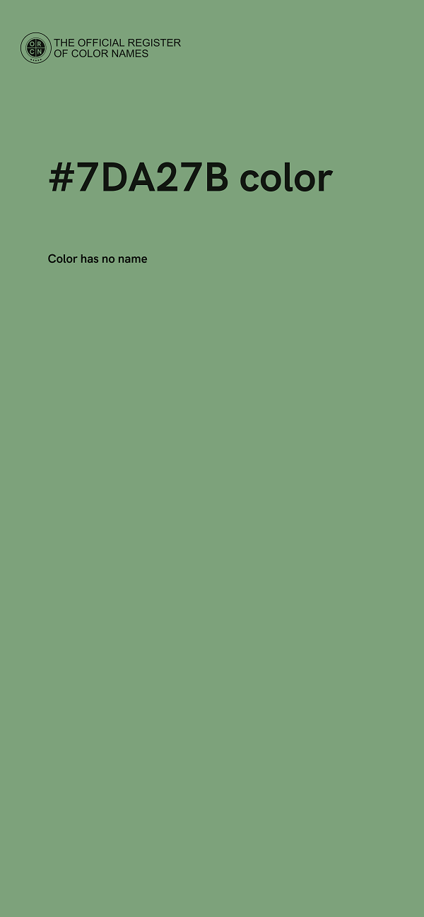 #7DA27B color image