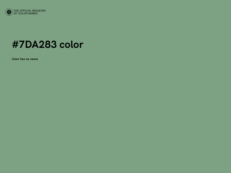 #7DA283 color image